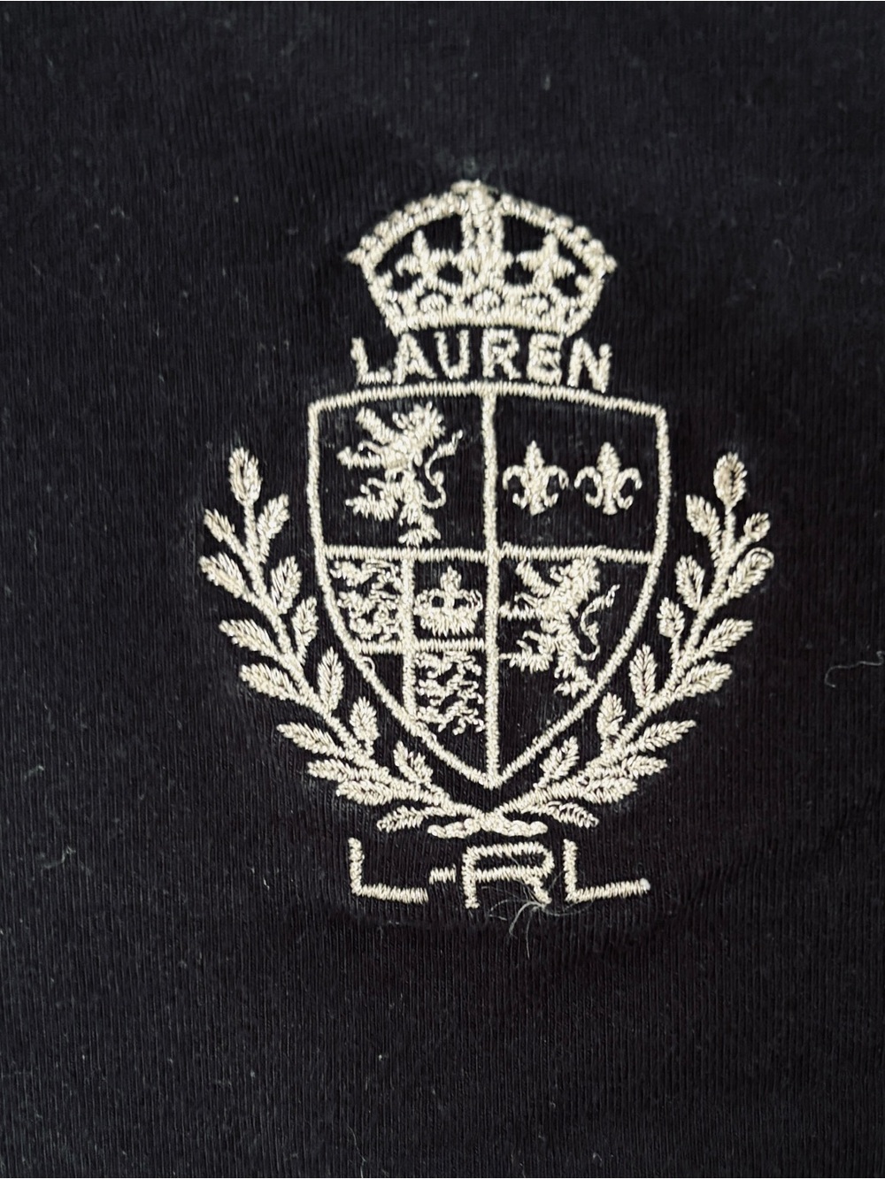 Ralph Lauren LRL Active Black Crest Tank Crop T-shirt Size M Activewear Luxe LRL - Picture 2 of 6